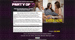 Desktop Screenshot of partyofthree.com